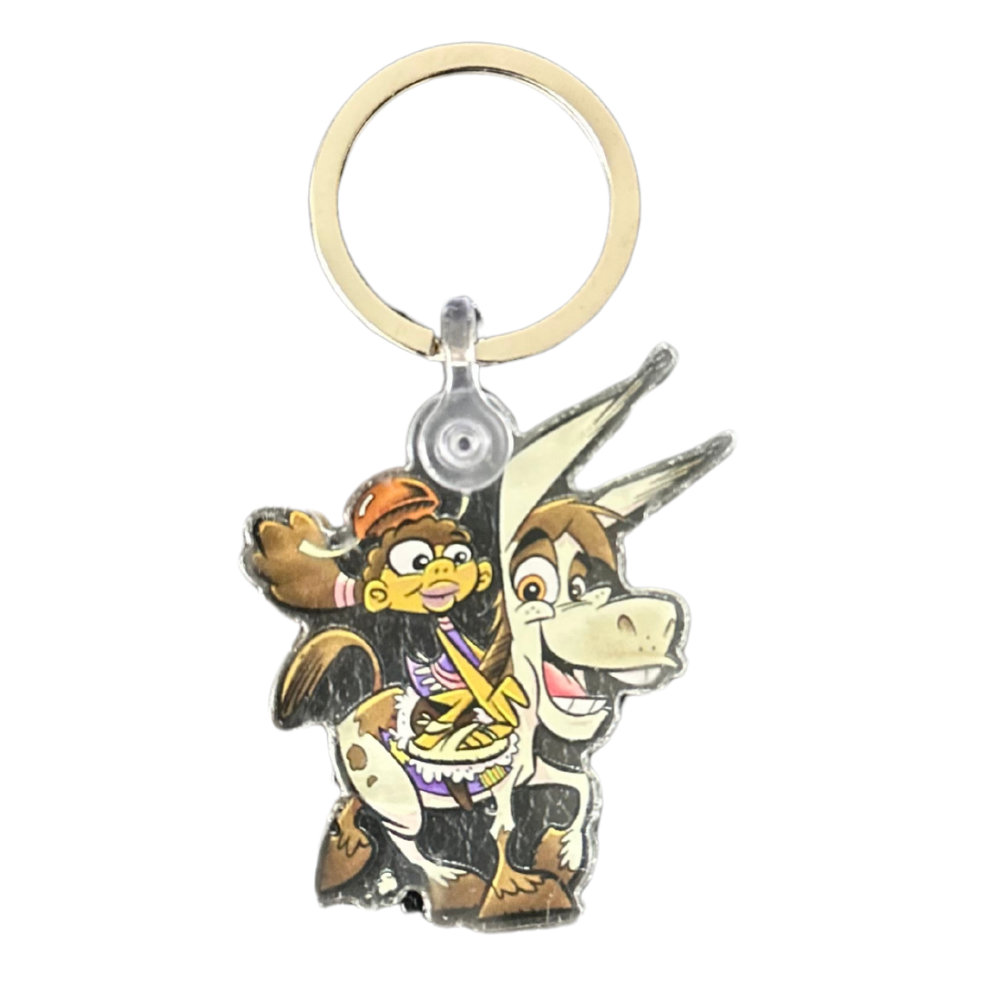 Ofe & Zo Keychain (The Girl and Her Noble Steed)