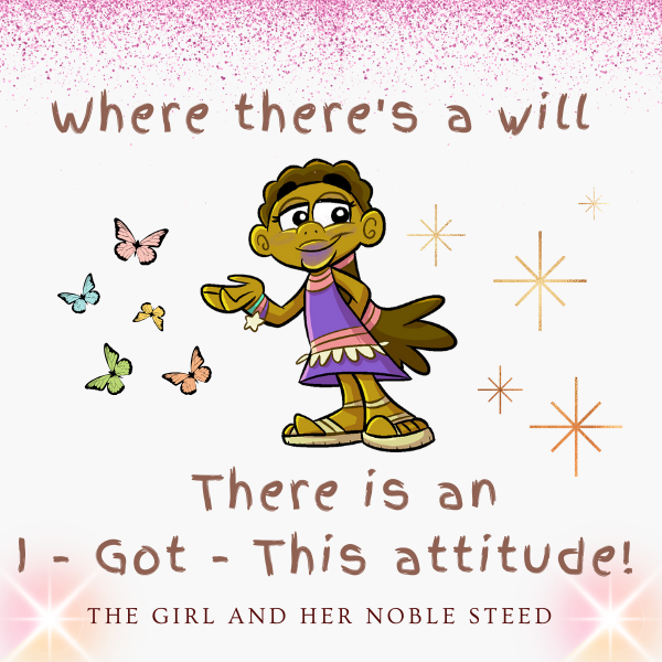 The Girl And Her Noble Steed - A Fairytale - (Signed Copy Hardcover)