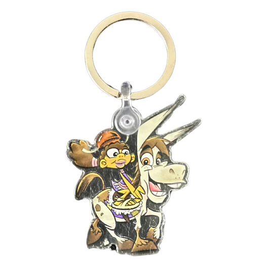 Ofe & Zo Keychain (The Girl and Her Noble Steed)