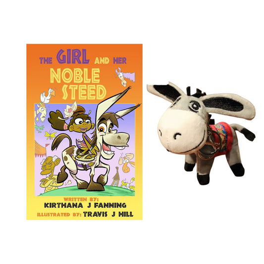 The Girl and Her Noble Steed: Book & Donkey Plush Bundle 2